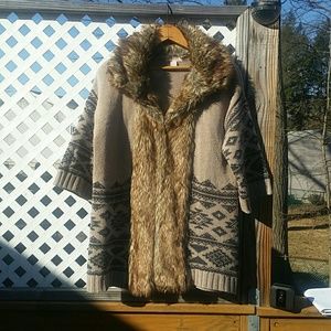 NWOT Forever 21 Faux Fur Cardigan